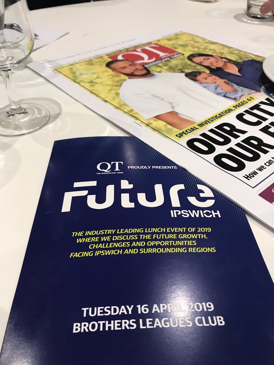 BUSINESSinSWQLD's tweet photo. Infrastructure, job stability and the ability to move people efficiently and effectively in a growing market seemed to be the take home thoughts from today’s Queensland Times #FutureIpswich event. https://t.co/86rM49SrnH