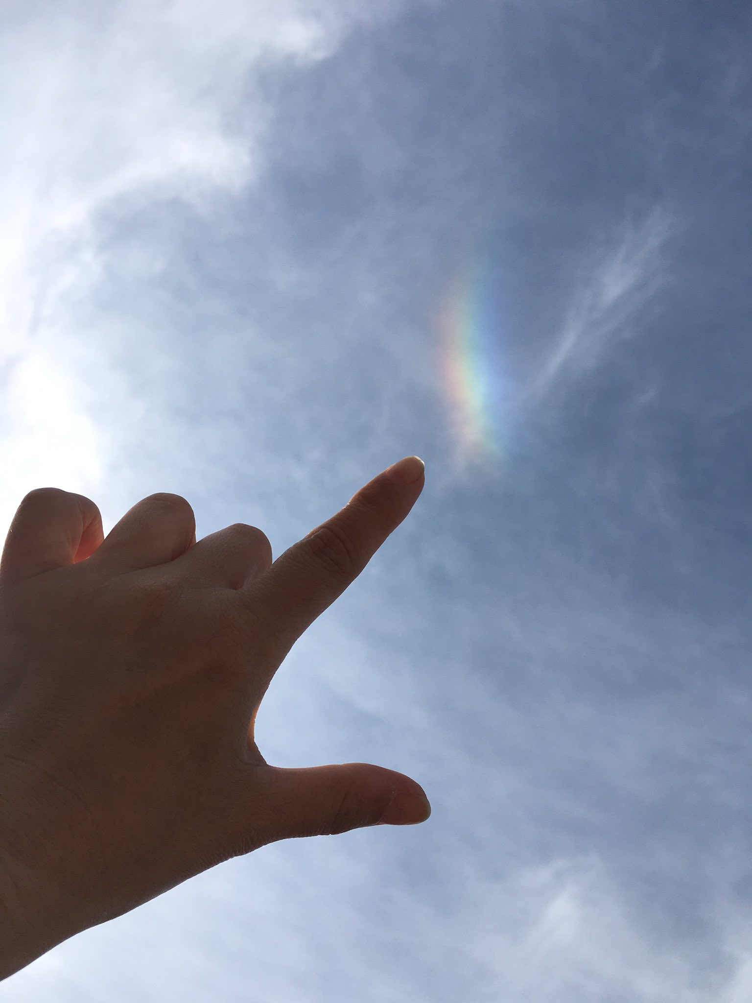 橋本昌子まちゃこ フリーアナ わぁい 空を見上げたら小さな 虹 発見 ラッキー いいコトあるかな 笑 うふふ フリーアナ橋本昌子 虹大好き T Co Hqsepv90f9 Twitter