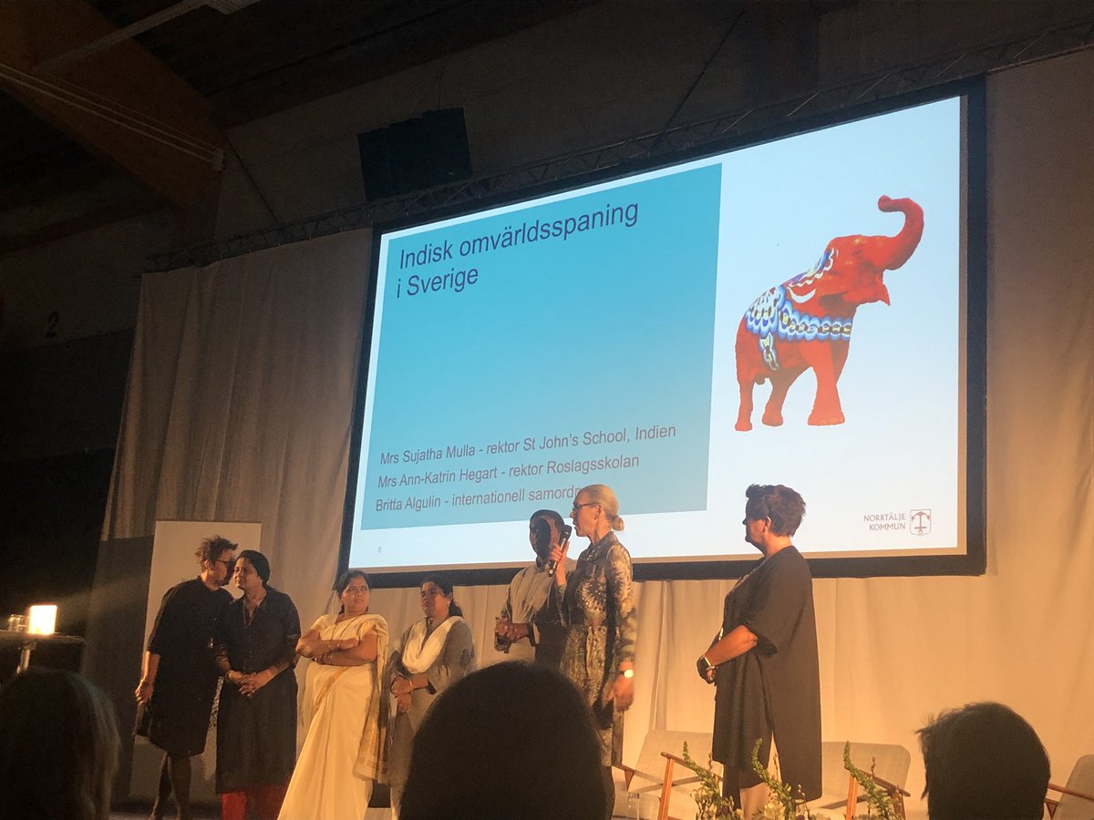 sofieeahl's tweet image. Spännande att få höra om @Norrtalje s utbyte med indiska skolor