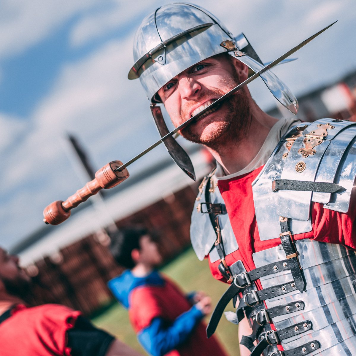 spartacus_on_X's tweet photo. We're marching through Liverpool city centre with a very special gladiator - Doudous Maximus, look out for us around Bootle and Liverpool One from 12 on Wednesday, we're giving some free tickets to our Easter Sunday special #approachcarefully #Romaneaster https://t.co/IZ4hYtmzUw