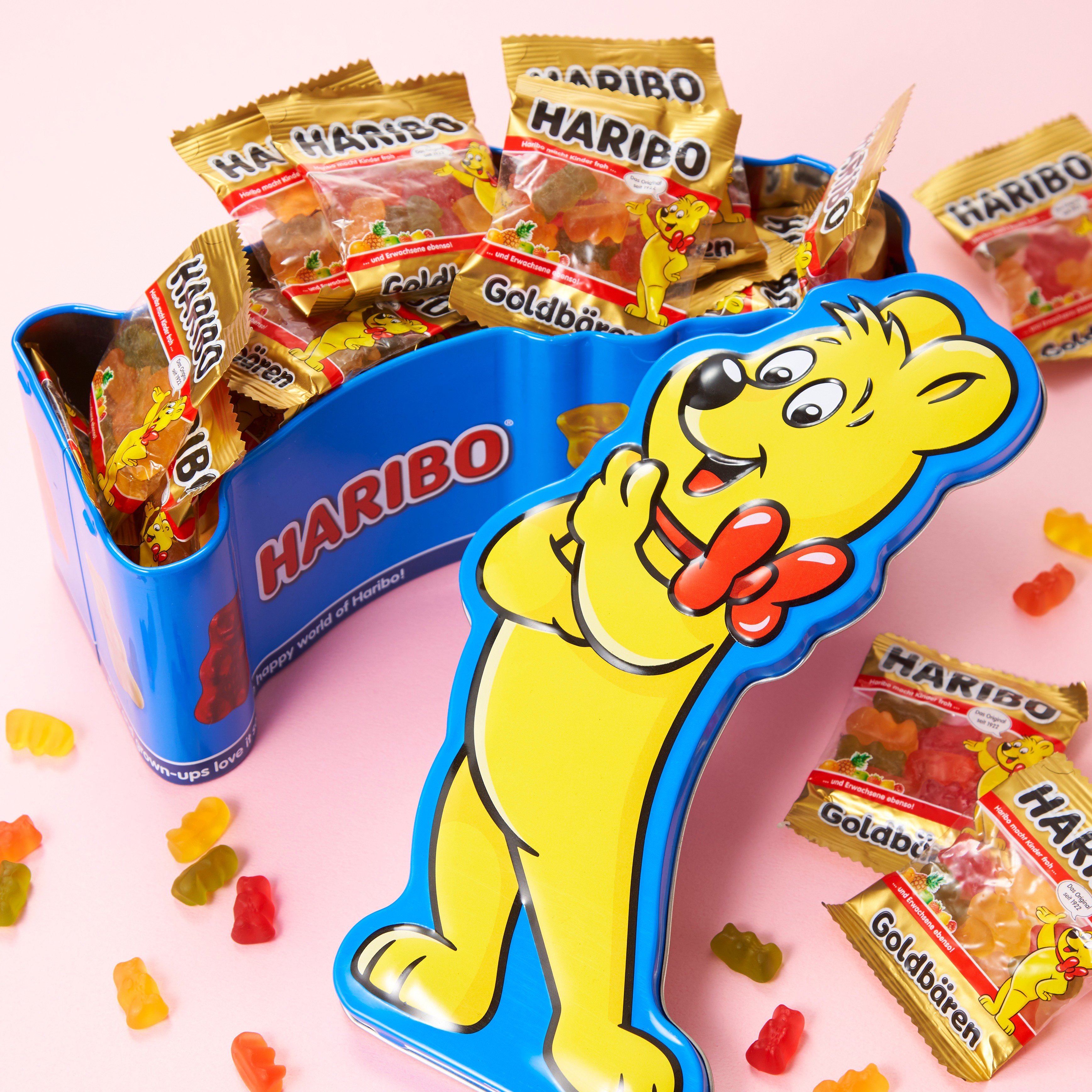 カルディコーヒーファーム 数量限定 ハリボー缶 を発売 ドイツ生まれの大人気グミキャンディー ハリボー のキャラクター をモチーフにした限定缶はいかが ハリボー創業以来の人気no1グミ ゴールドベア のミニサイズがたっぷり25袋入っています