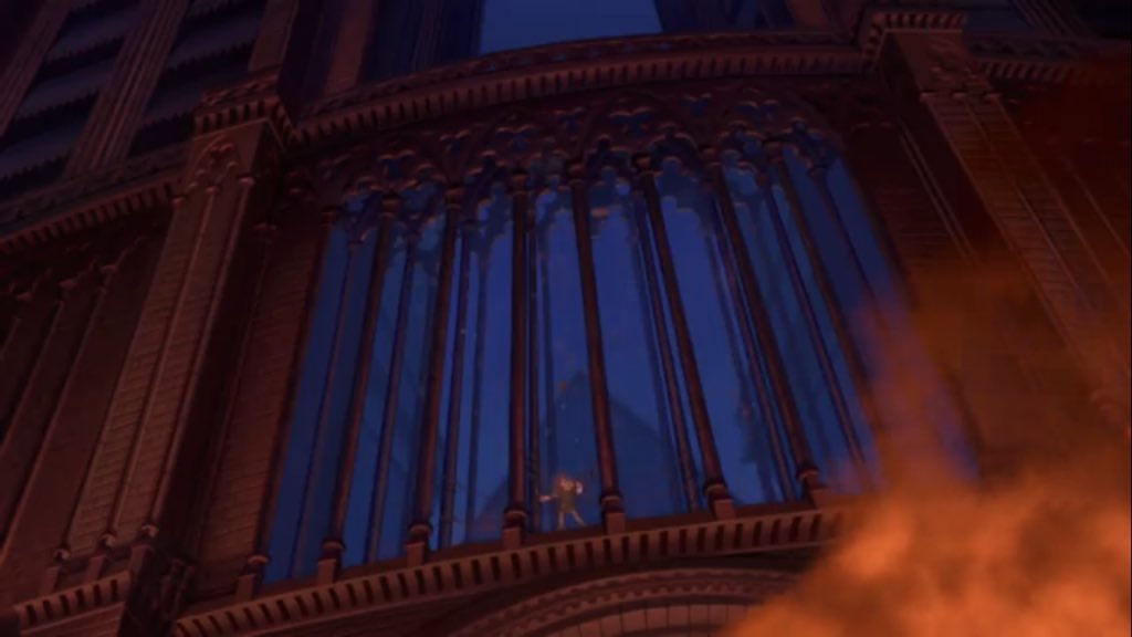 Sam_Dury's tweet photo. I don’t know if anyone has drawn the comparison yet back along ‘Disney’ predicting the future..
Last night was a resonation of my childhood when the towers and spire of Norte Dame burnt... 
Disney, you’ve predicted the future once again.1996 - 2019 😢#NotreDamedeParis #Paris https://t.co/UG5IVTYxCE