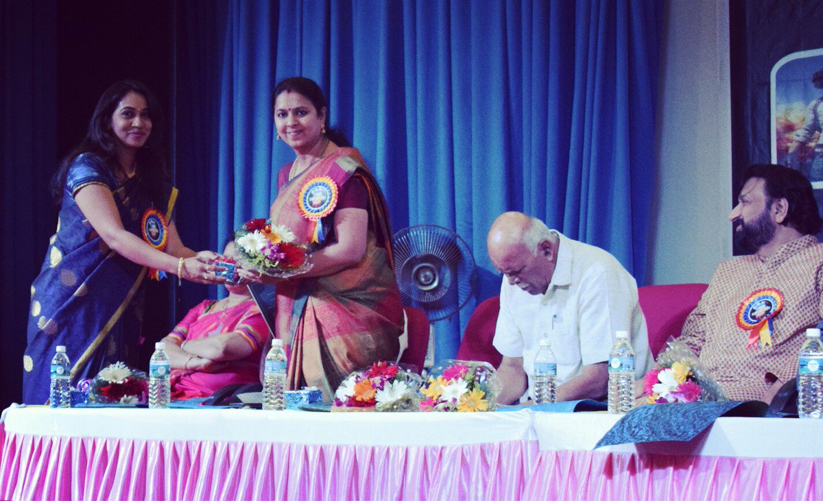 GPR_Group's tweet photo. A State-level Inter College Cultural Event - Aarambh 2019, conducted by  NYS, where our Click Global (GPR Group) was invited and our National  Head Vijayalakshmi Mohankumar  judged two events (Music competition and Debate), with other prominent experienced VIPs, Music Directors. https://t.co/4cHvX82O6E