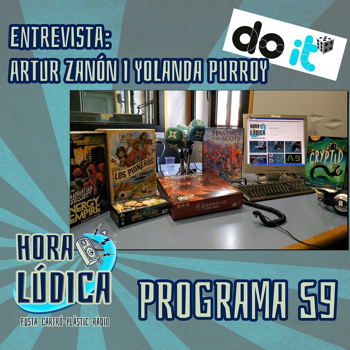 HoraLudica's tweet photo. Els responsables de @doitgames1 ens van visitar la programa 59 amb tot el seu catàleg. Voleu saber l'origen i filosofia d'aquesta editorial? https://t.co/8PO6EjyYIS Yeeeeaaah! #jocshoraludica #jocsdetaula #radio @radioarenys #onadigital https://t.co/rd1YTo0gB6