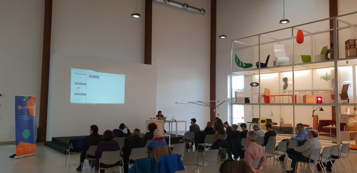 MiMwood's tweet photo. #MIMwood presentation to students and staff at the new @Federlegno education centre in Milan. 
@GMITLetterfrack @GMIT_Research #collaboration @EUErasmusPlus #learning #furnitue #materials https://t.co/RbvSwAjaaJ