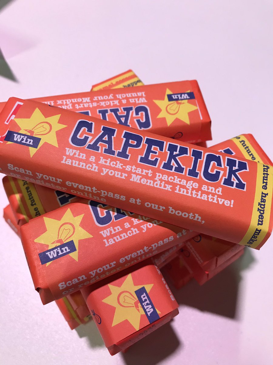Get your <a href="/TonyChocolonely/">tonyschocolonely</a> CAPEKICK at our booth <a href="/Mendix/">Mendix - Build excellent apps</a> World and win a Kickstart package to launch your Mendix initiative #Mxworld2019