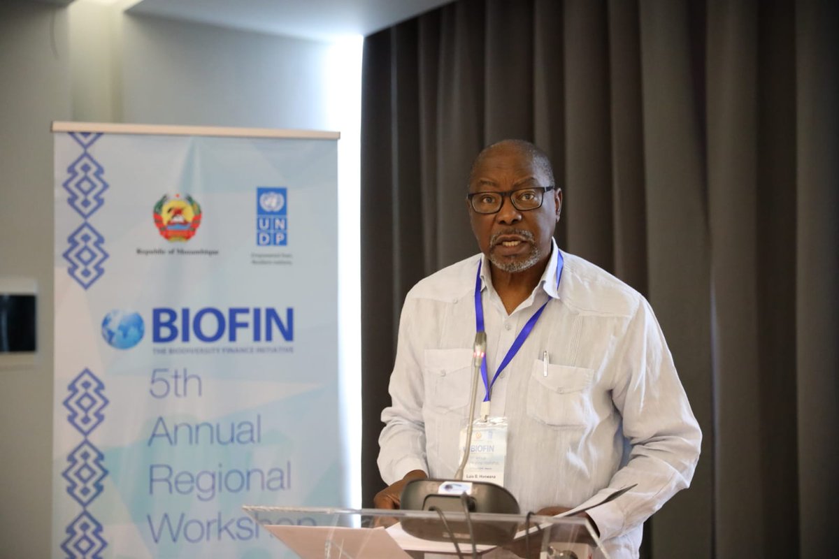 APbassinCongo's tweet photo. #Innovation pour la #Biodiversité : Luis Bernardo Honwana presente la carte de crédit pour la #biodiversité à la conférence de @UNDPbiofin à #Maputo! Excellent projet de  #BIOFUND au #Mozambique! Bravo!  #Finance4Nature https://t.co/ZkUcbK0Zh8