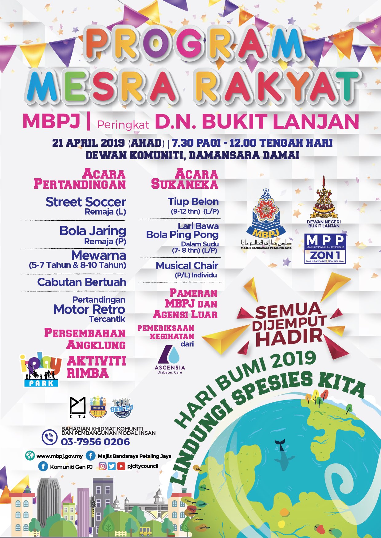 Pj Kita On Twitter Come Amp Support Program Mesra Rakyat Mbpj This Sunday 21 April 2019 7 30am To 12 00pm At Dewan Komuniti Damansara Damai There Are A Lot Of Competitions Activities For