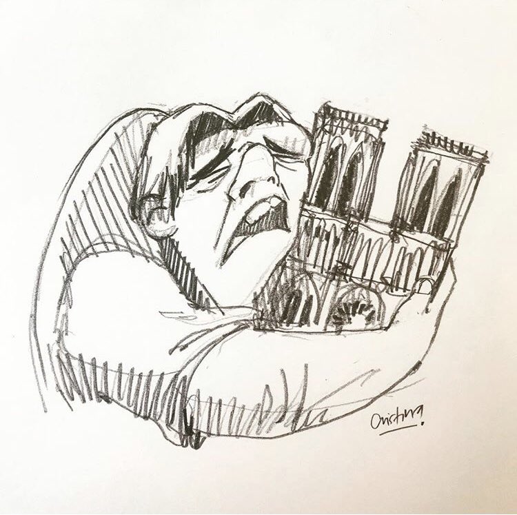 AstilbeLetters's tweet photo. Todo nuestro cariño 🇫🇷🇪🇸 #NotreDameCathedral #NotreDame https://t.co/4sjL3IyWnt