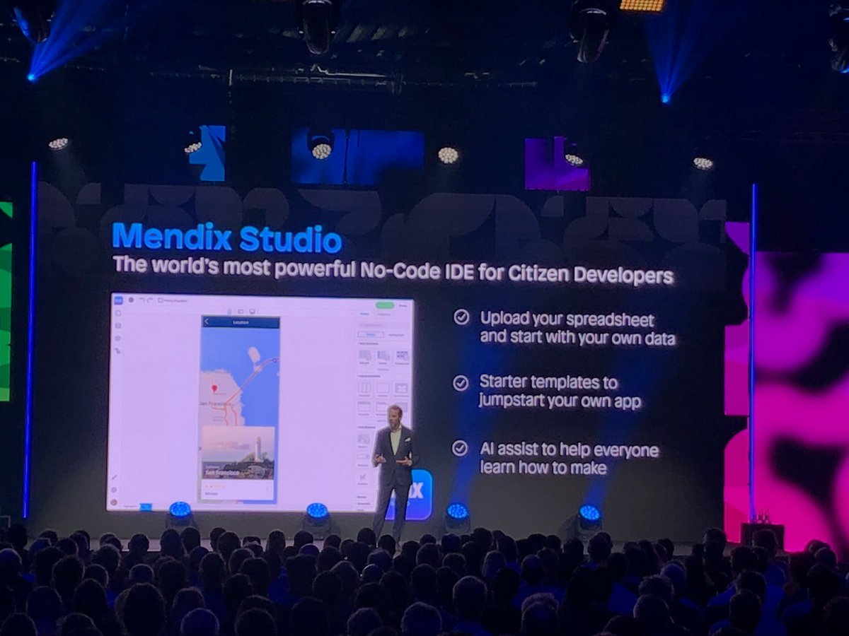 praveenhortikar's tweet photo. Launch to #MendixStudio at #MxWorld2019 for Citizen Developers !! From XL to App https://t.co/ZFjn3Uihl2