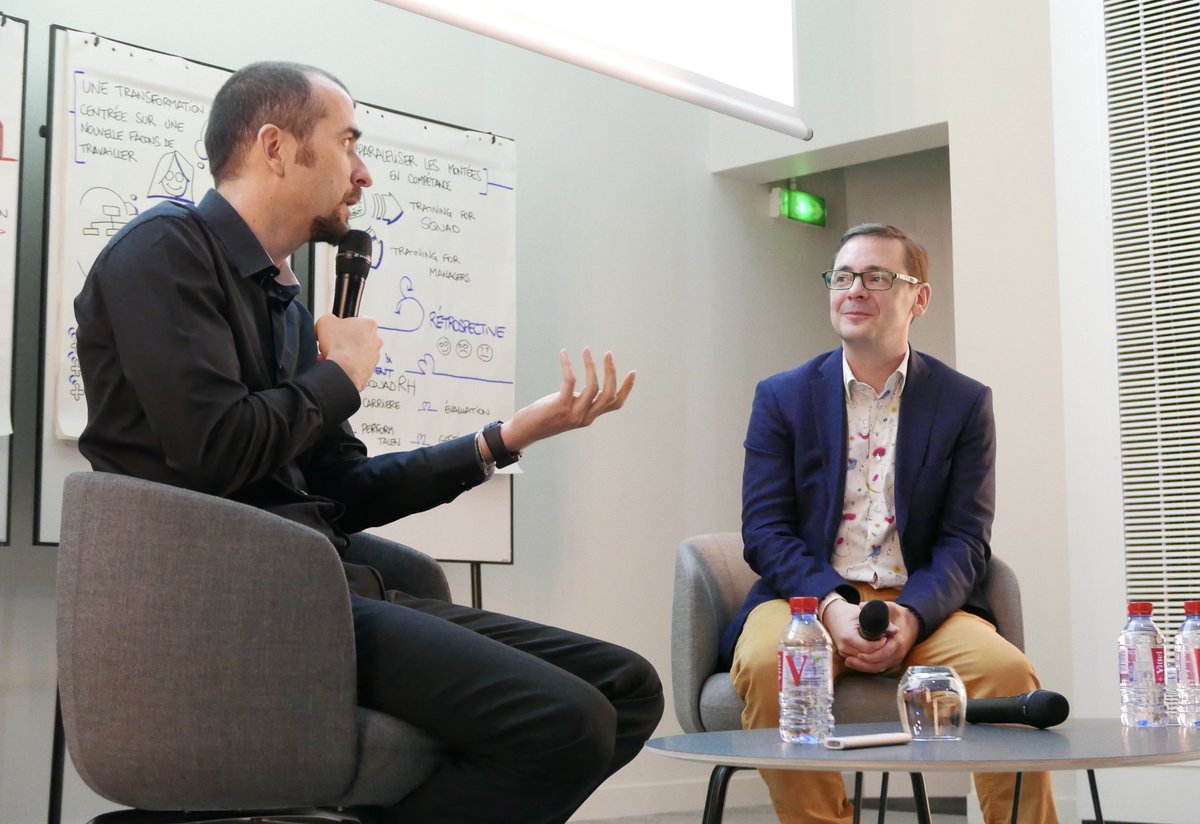 OCTOTechnology's tweet image. &quot;L&apos;agilité est un état d&apos;esprit, il faut savoir se projeter sur des projets complexes&quot; - Lionel Cambos, directeur de l&apos; @orange Innovation School #octoevents #agileRH #innovationRH #digital