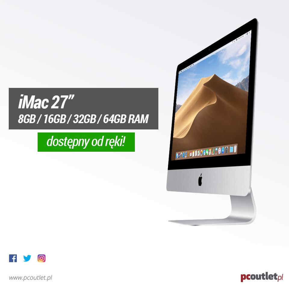 pcoutletpl's tweet photo. 💥Obniżamy ceny po dostawie pamięci RAM do nowych Apple iMac 2019🆕Od teraz montujemy dla naszych klientów konfiguracje rozbudowane do ☑️ 16GB ☑️ 32GB ☑️ 64GB w najlepszych cenach, sprawdź ➡️https://t.co/GQRQBh7LMp
@CebulaDeal #iMac #Apple #iMac2019 https://t.co/fYLH1tke40