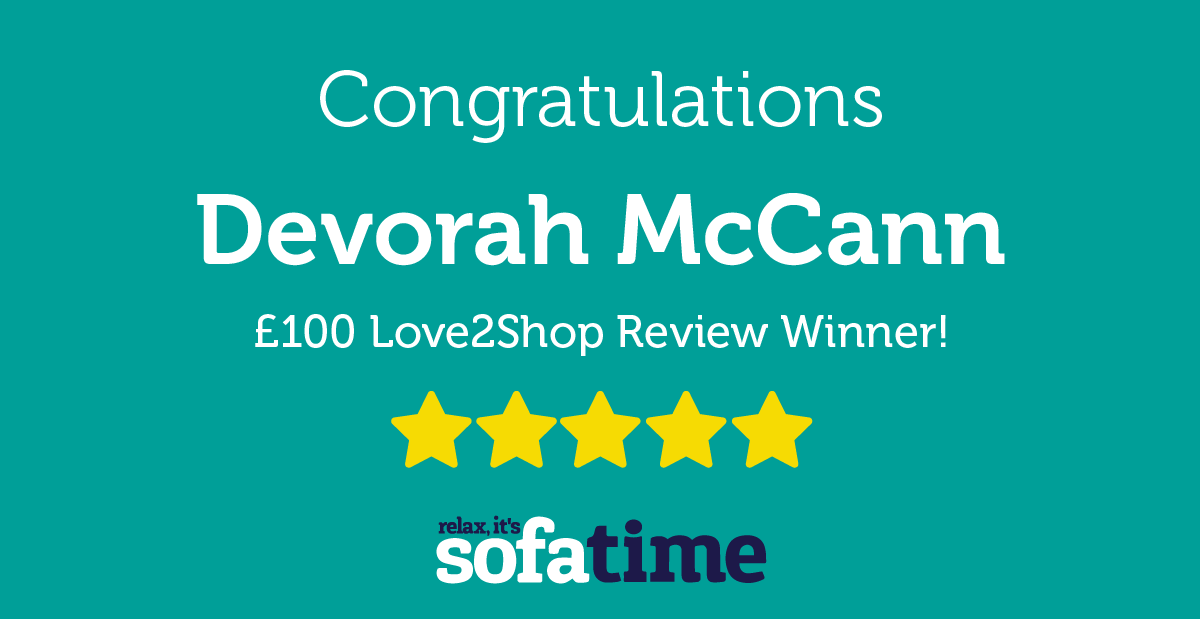sofatime's tweet photo. Congratulations to our March Feefo review winner Devorah McCann! Thank you for your review, enjoy your Love2Shop vouchers.

#Goldtrustedaward #customerreviews #review #winner #sofatime https://t.co/lSAektGUk6