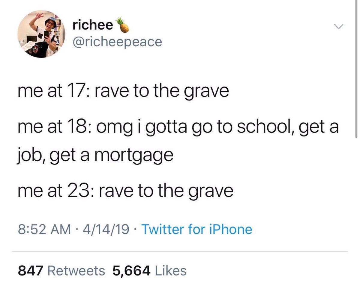 Fuck responsibilities! 🤑

#ravetothegrave 😎