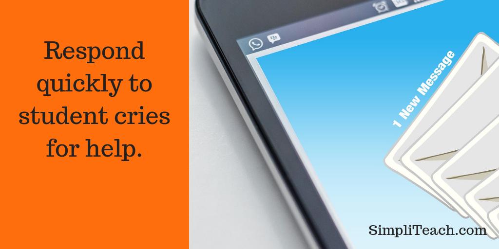 SimpliTeach's tweet photo. 10 ways to help anxious #students with #elearning 😟 | 7. Respond quickly &amp; calmly to panicking online learners. Often a brief, warm email puts them back on track. https://t.co/ohfXnRa6zn