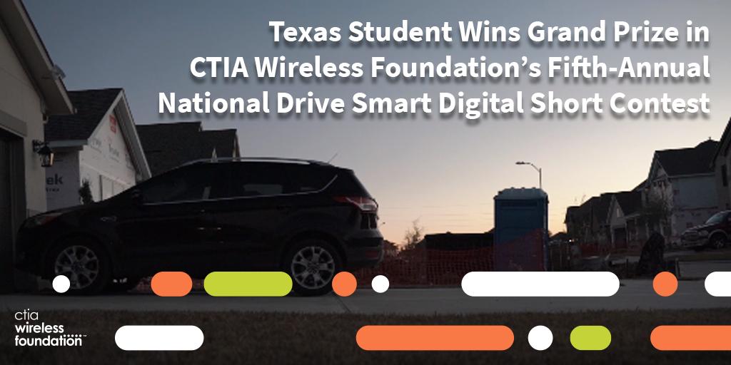 WirelessFdn's tweet photo. Today, we announced Brian Tran, a senior at @cycreekhs, as the grand prize winner of the fifth-annual #DriveSmartNow competition for his original video about the dangers of distracted driving. Full press release: https://t.co/3rw5TBG1I7 #JustDrive https://t.co/h7hawXkoHf