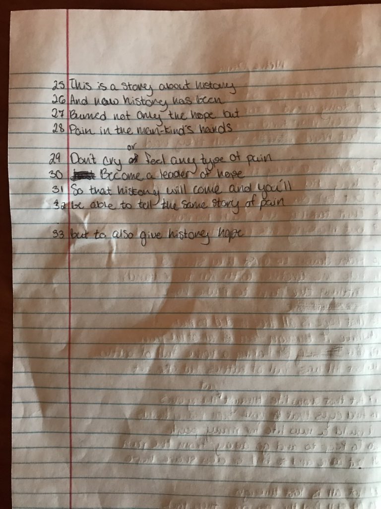 Poetry with current events. This student wrote about Notre Dame in an inspiring way. #learnatrhs #poetry #NotreDameCathedral #learnatrcs
