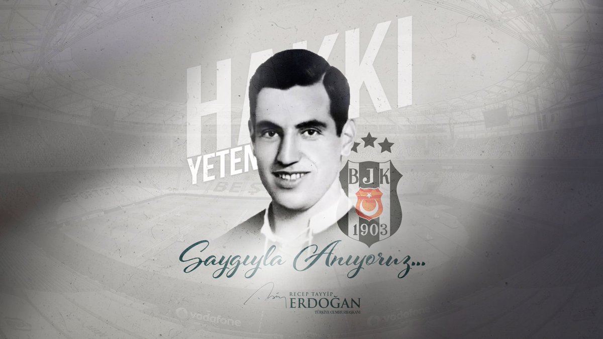 Türk futbolunun centilmen şahsiyeti, @Besiktas'ın efsane futbolcusu 'Baba' Hakkı Yeten'i vefatının 30. yıl dönümünde saygı ve rahmetle anıyorum.