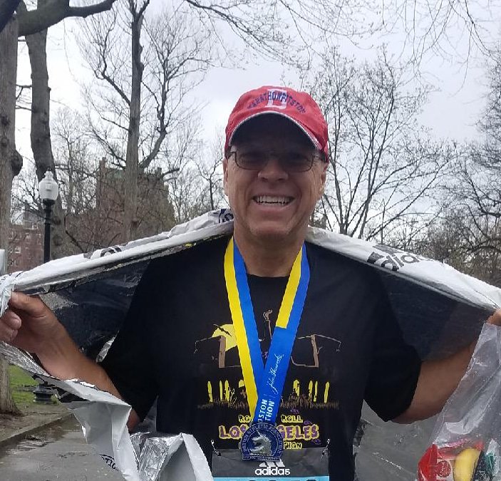 It's always fun running the #BostonMarathon #boston 
#BostonStrong #marathonpitstop #runnerswanderlust #brooksrunning