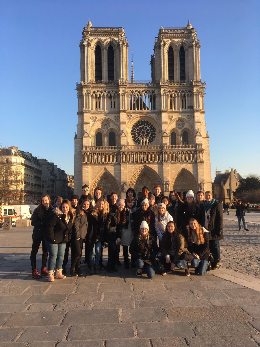 Watching the smoke fill the Paris sky, I am grateful that our students were able to explore the magnificent #NotreDameCathedral a few months ago through @Explorica. Travel has taught me to appreciate people and history - both are fragile and important #VA2Europe @Village_Academy