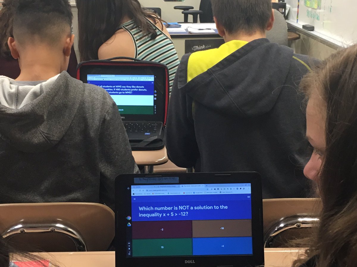 LSchemelWWS's tweet photo. Triple the engagement and collaboration in Mrs. Brown’s room with PearDeck, Gimkit, and Quizzizz while reviewing prime factorization and percents.@wwsweb @WMSshamrocks https://t.co/QcrsHhP72O