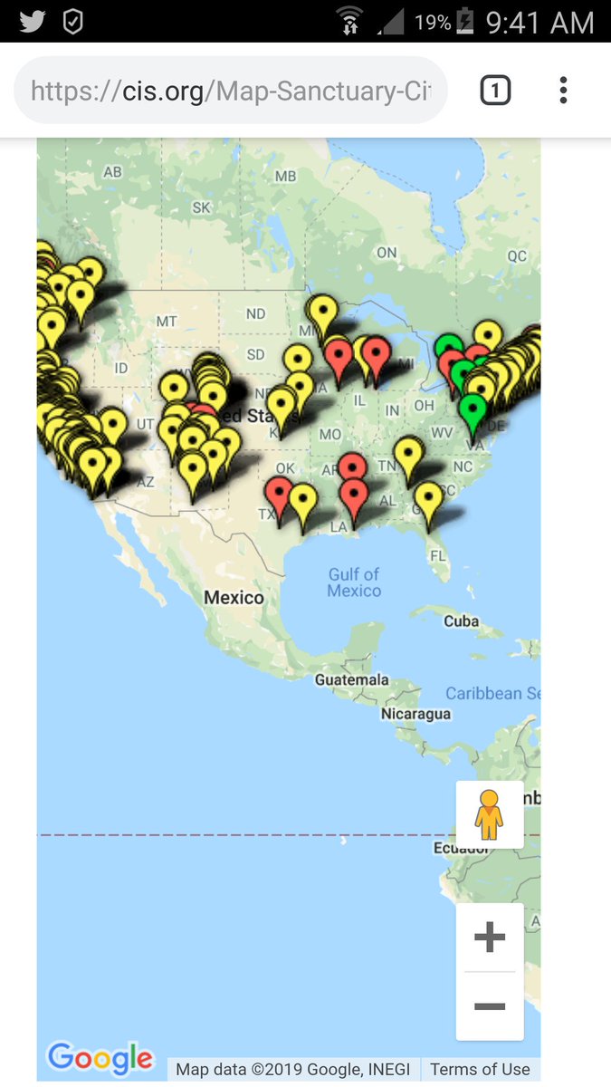 Map Of Sanctuary Cities In Us