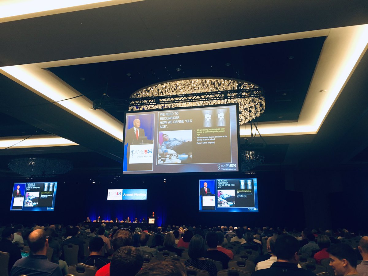 ArmendarizMD's tweet photo. “We are seeing physiologically older people at chronologically younger age.” Never said better!!! 👌🏼#GenesisSportsMed #GenesisHealth #SportsMedicine #Dedicated #Winning #Astros #YESSS19 #TheAMSSM #AMSSM19 👨🏼🚀🚀 https://t.co/6BV1IvXLKX
