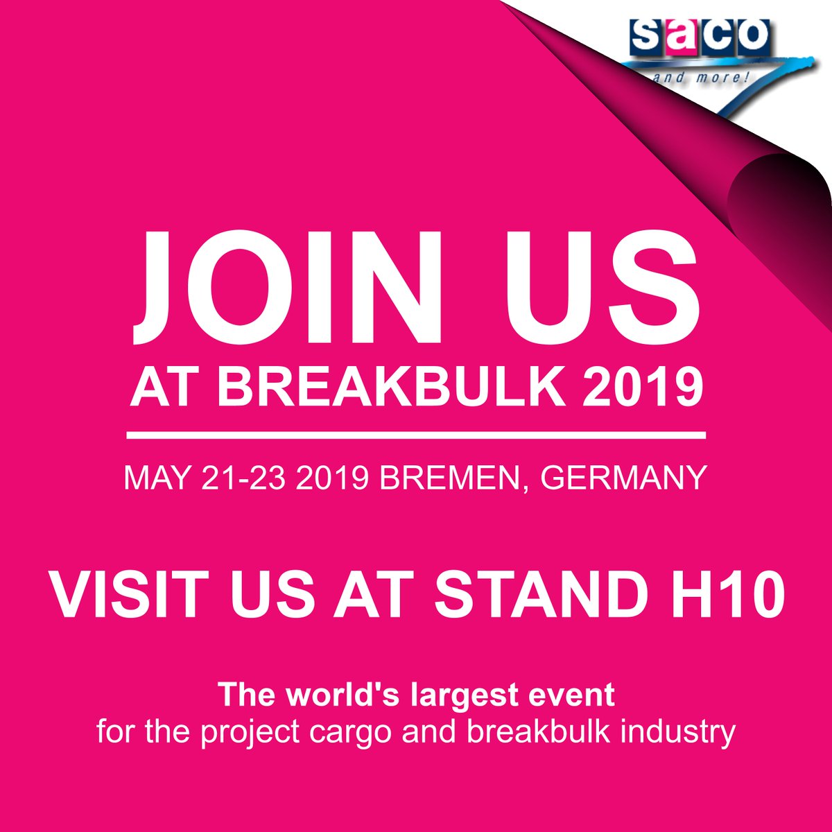 Habt ihr euch schon immer gefragt, was hinter dem „…and more!“ In unserem Logo steckt. Einen Teil davon würden wir euch gerne in #Bremen im Rahmen der diesjährigen #Breakbulk-Messe vorstellen. Unser #FCL-Team freut sich auf euren Besuch und einen regen Austausch.