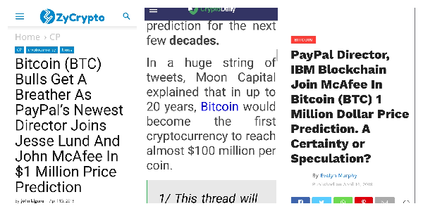 John Mcafee On Twitter More And More Headlines Converging On A - 