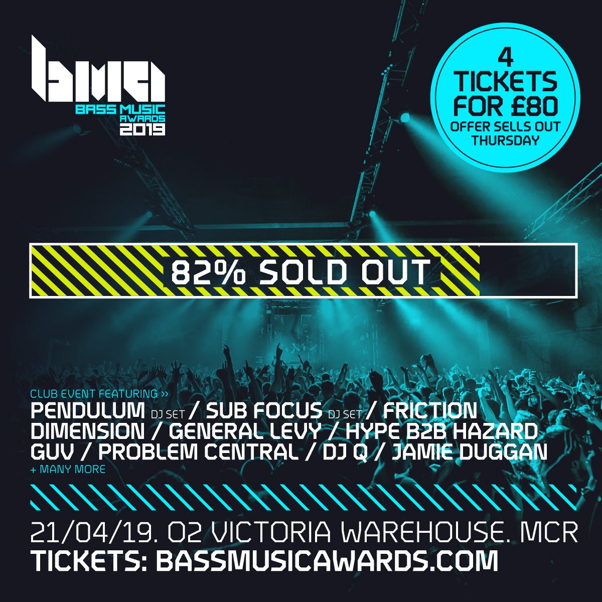 Our group offer tickets are expected to SELL OUT by Thursday!! 🔊🔊
 
82% Of ALL tickets are now GONE!
 
Planning on getting some?? Get ‘em before they’re all gone! 
 
Tag your friends to let them know…👇👇👇
 
Ticket link >>> bit.ly/BMAO2