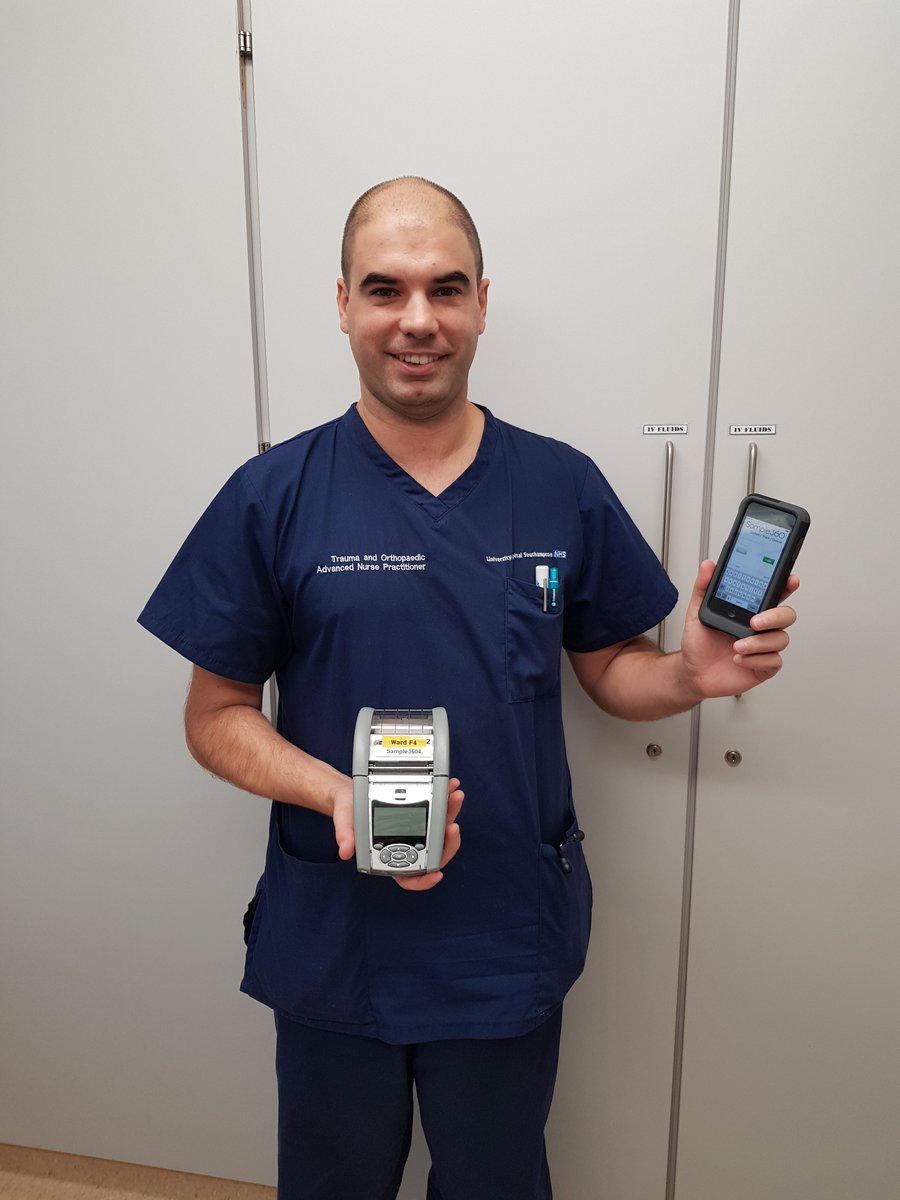 UHSDigital's tweet photo. Live in 41 wards across @uhsft, over 160,000 sample orders completed & 700 alerts to staff that they have scanned the wrong patient, resulting in 0 ‘wrong blood in tube events’ - some of the reasons why #sample360 has been nominated for a #HSJpatientysafety award @msoftesolutions https://t.co/HbBCqgRqET