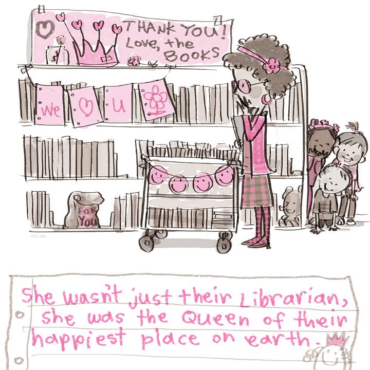 It's National Librarian Day! Thank you to all the amazing librarians out there who help spread the joy of reading with kids everywhere. #ScholasticLovesLibrarians #NationalLibrarianDay [📷: Priscilla Burris]