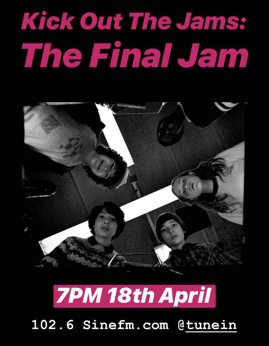 JEHobson's tweet photo. My last show on @sinefm this week! Looking forward to blasting some crackers as one final jam sesh kicks off 7PM THURSDAY #thefinaljam #kickoutthejams 
102.6 https://t.co/0B3ghN5NaM @tunein https://t.co/TYoJnYF4Zd