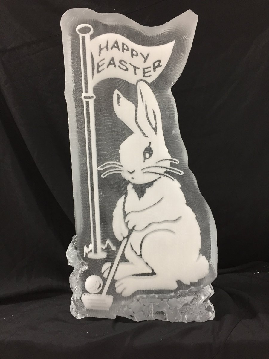 A couple of NEW designs we just made for Easter weekend - they are carved and waiting to add some sparkle to your #EasterWeekend brunch or buffet! For details: 1-888-251-9967 or info@iceculture.com - first come, first served!