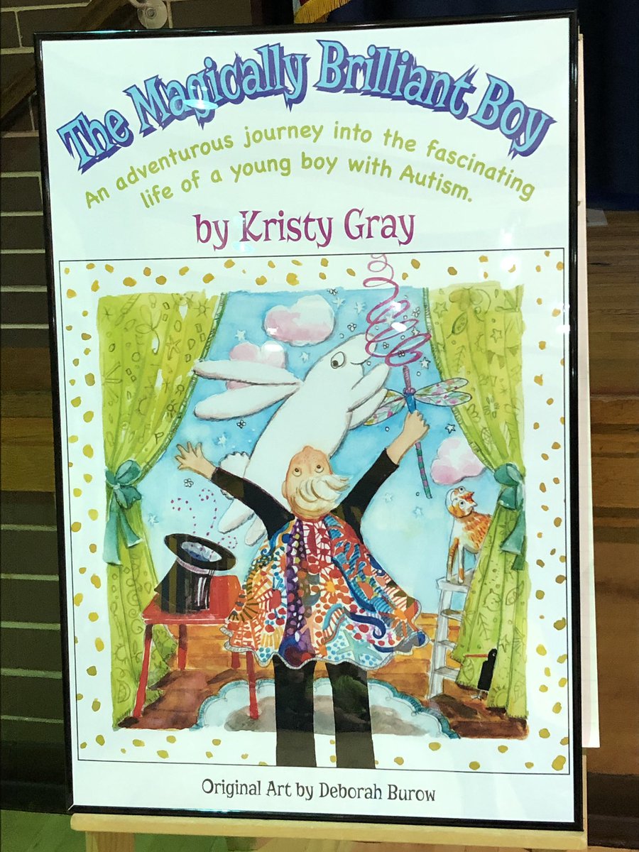 teach4mejo2's tweet photo. The Magically Brilliant Boy by Kristy Gray read to our K-2 students by the author. Thank you for sharing your story of an  adventurous journey into the fascinating life of a young boy with Autism #AutismAwareness @EDEPrincipal @CaraDiMeo #WeAreTRschools https://t.co/P1xaLjSliy