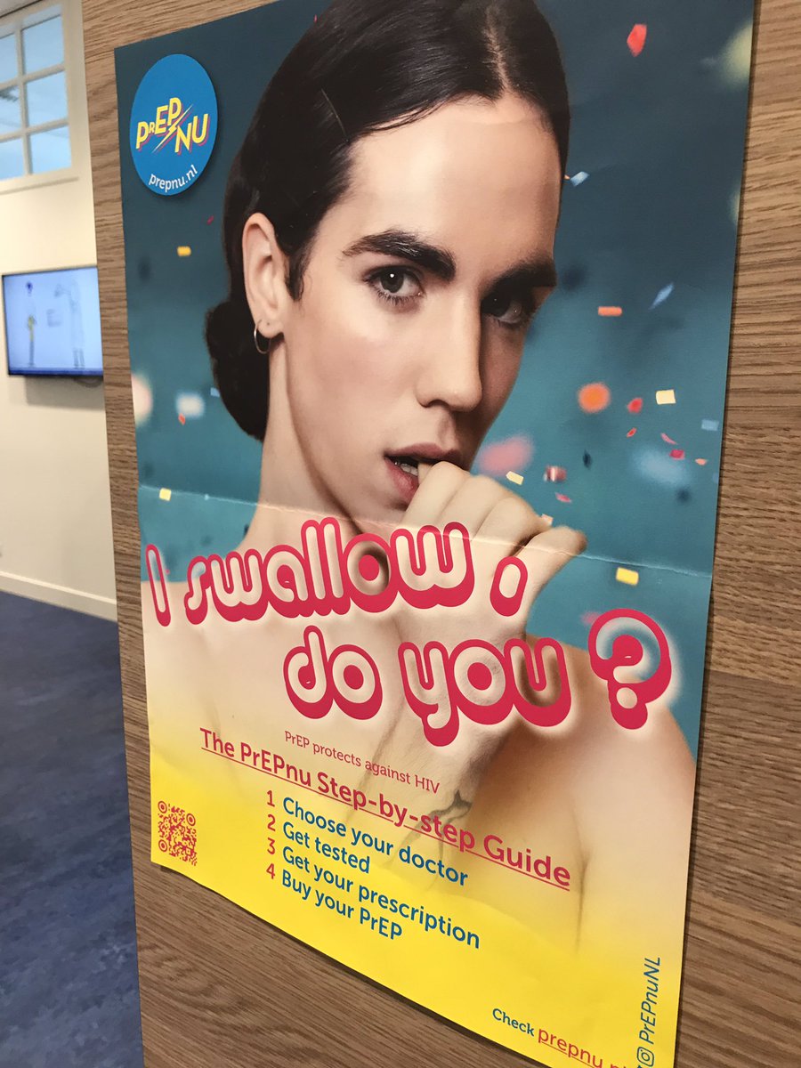 Hangt ook bij de dokter! Goede campagne van <a href="/PrEPnuNL/">PrEPnu</a>. Slik jij?
