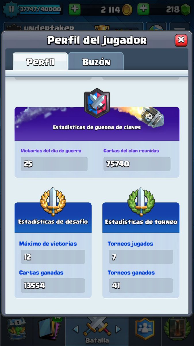 Despues de un tiempo lejos de competitivo vuelvo con todo para seguir compitiendo, se agradece RT, dejo mis stats aqui abajo. #ClashRoyale