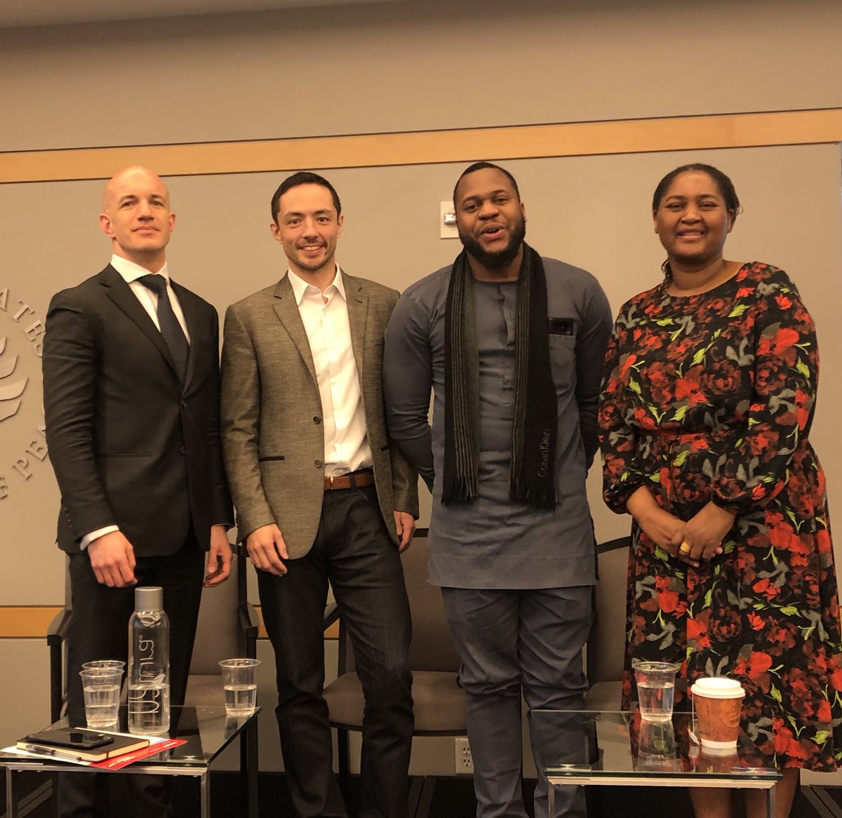 thekorahq's tweet photo. The #remittance panel at #AFRICAFINTECHDC. Gracefully moderated by 55Stories & ex-@WorldBank Jacqueline Sibanda, w/ Korapay’s CIO - @Bryan_Kingz and @WorldRemit ’s Dr. @GregoryThwaites. https://t.co/jfZeNWppk7