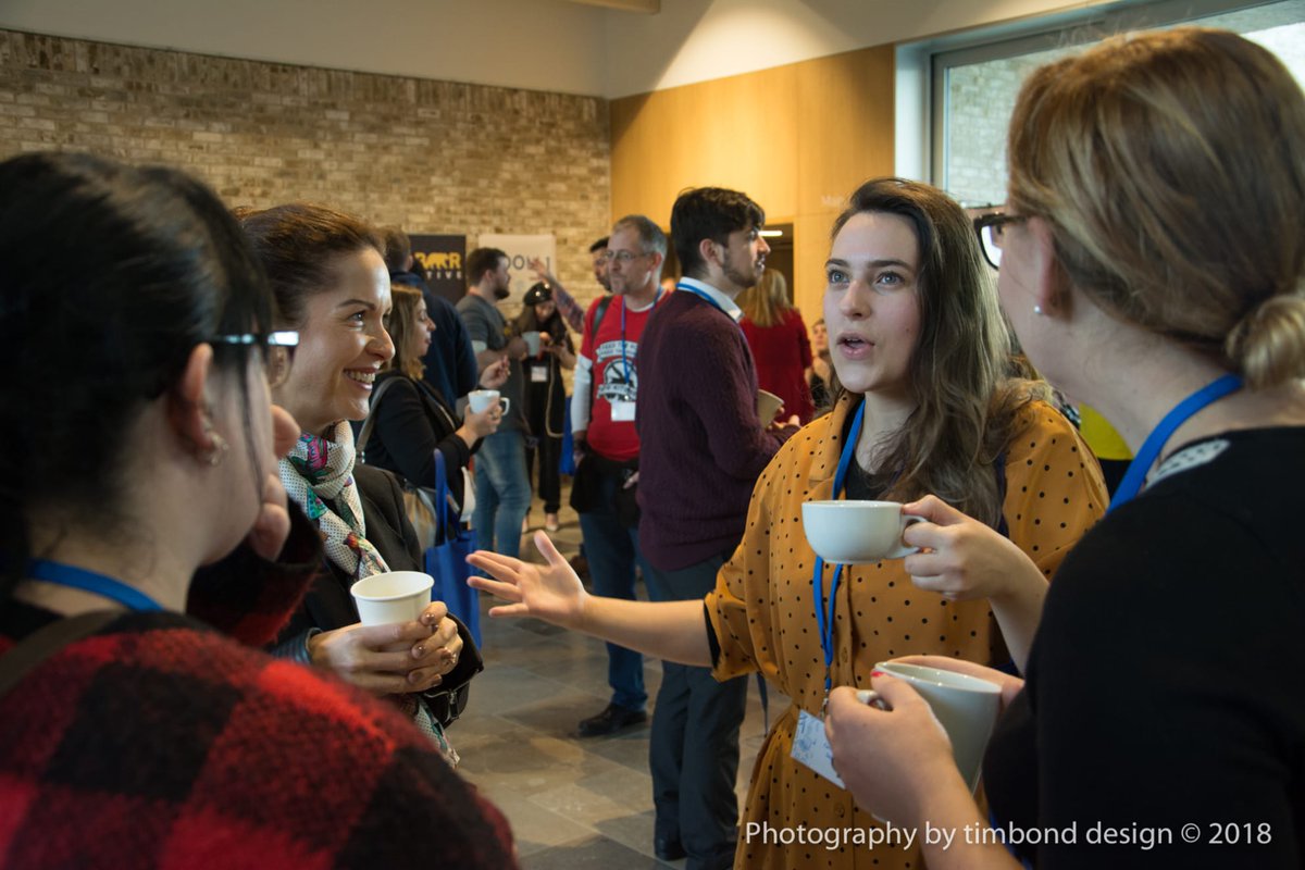 CamSocialMedia's tweet photo. What's the best part of a conference? Is it the venue, knowledgable speakers, fancy goodie bags, clear organisation, strong coffee and good food? 

For us, it's the community and friendly atmosphere! 🤗😊😁 #CSMDay2019 

📸 @timbonddesign https://t.co/TQRlhhSZUN