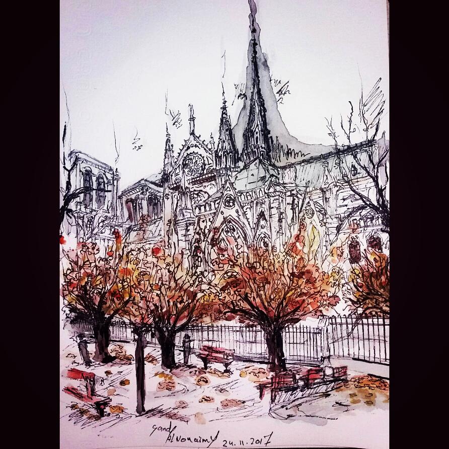 SandyalNuaimi's tweet photo. #NotreDameDeParis #NotreDame #Paris #Franca #architecture #NotreDame #art #artist https://t.co/IBOMzpSl3Z