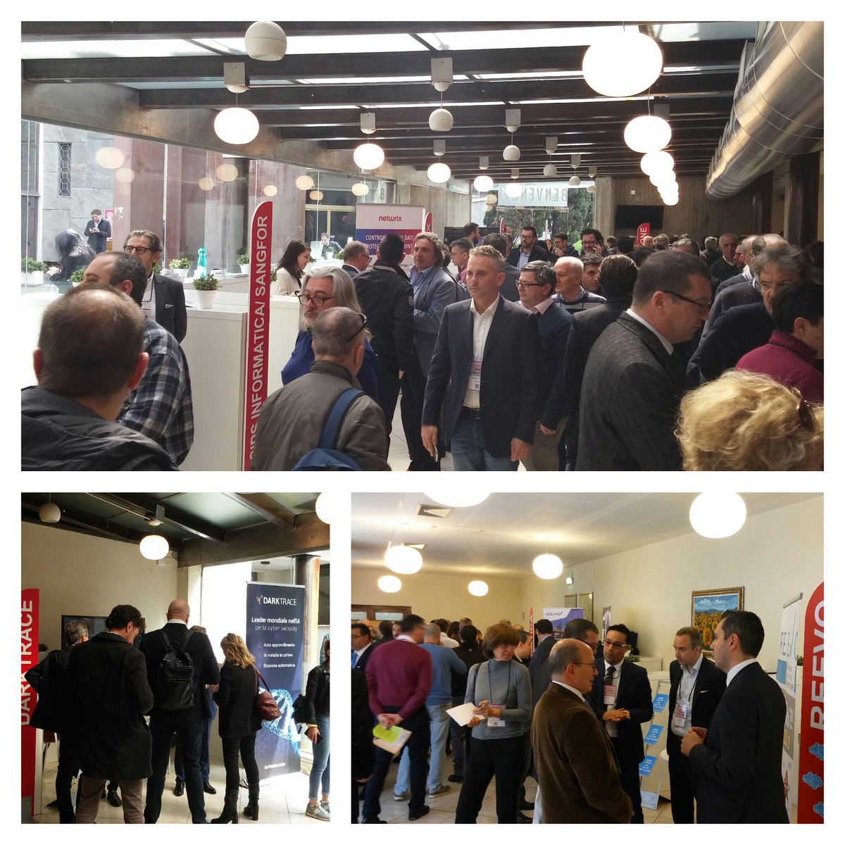 soiel_it's tweet photo. #SicurezzaICT19 #Roma pausa caffè e networking con i partner e sponsor dell'evento @CipsInformatica @SANGFOR @CrowdStrike @Darktrace @FataInformatica @Netwrix_Italia @reevo_cloud #Robionica @SintelNewsIT @SentinelOne @Westcon_Italy @swascan #InTheCyber #CRconsulting @CAENqS https://t.co/I04V4Dwqau