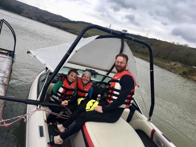 academy_ski's tweet photo. The newest member of the ‘Over 50s Beginners Club’ Kevin! 🙌🏻🤘🏻 
Few pictures from Kevin’s first lesson yesterday on the water! He did amazing! Well done Kevin! 
You can start any time, any age, any ability!! 🙌🏻  #waterskiing #over50 #sports #watersports https://t.co/v8FBlwRCn7