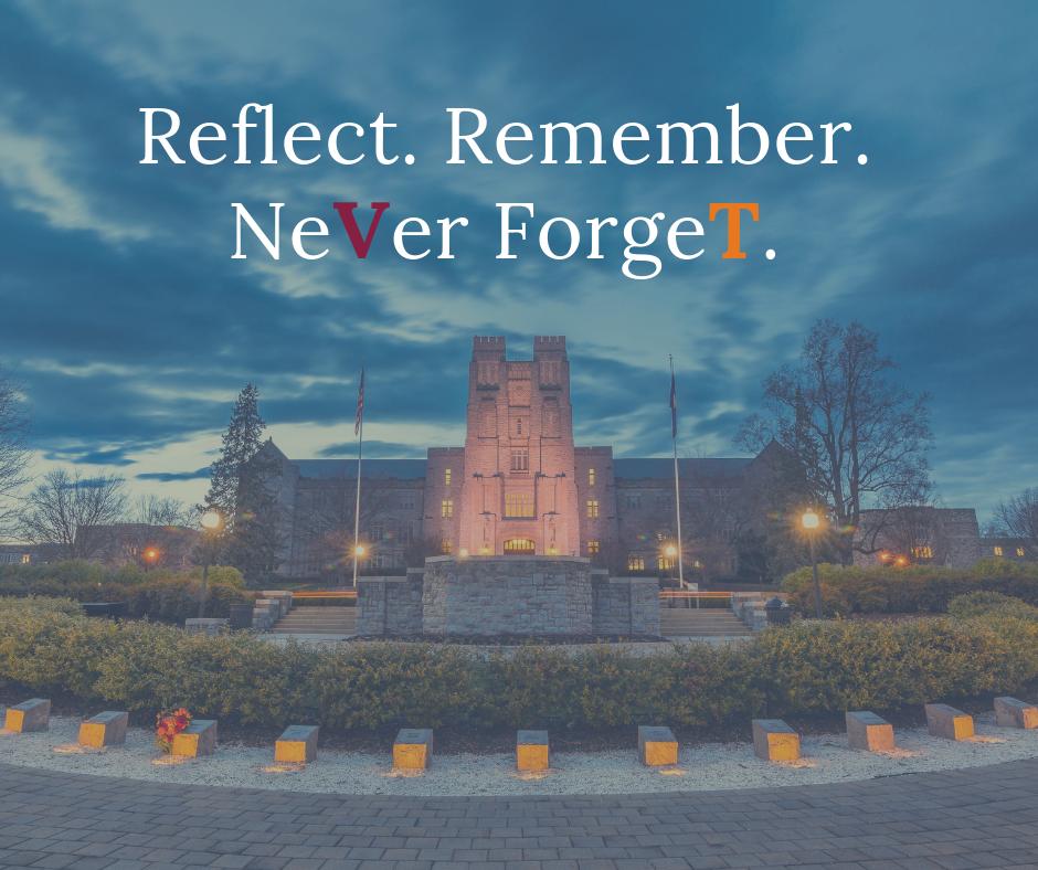 #weareVirginiaTech #wewillprevail #neVerforgeT #remember32 @virginia_tech