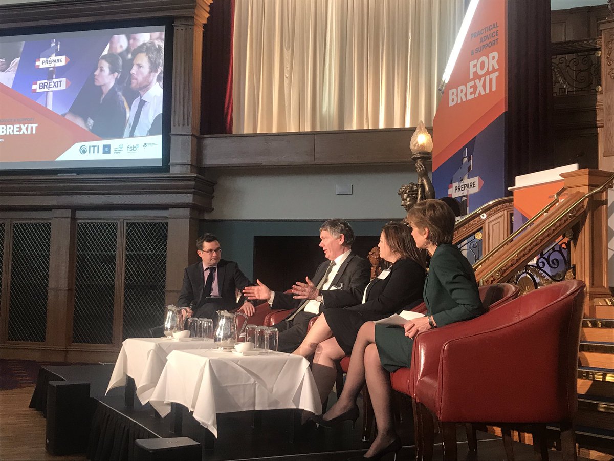 fitzpatrickemf's tweet photo. Panel members from Northern Ireland government, BorderDeliverGroup and HMRC panel Q&A #PracticalBrexit @Inter_Trade https://t.co/LG2o14NpqH