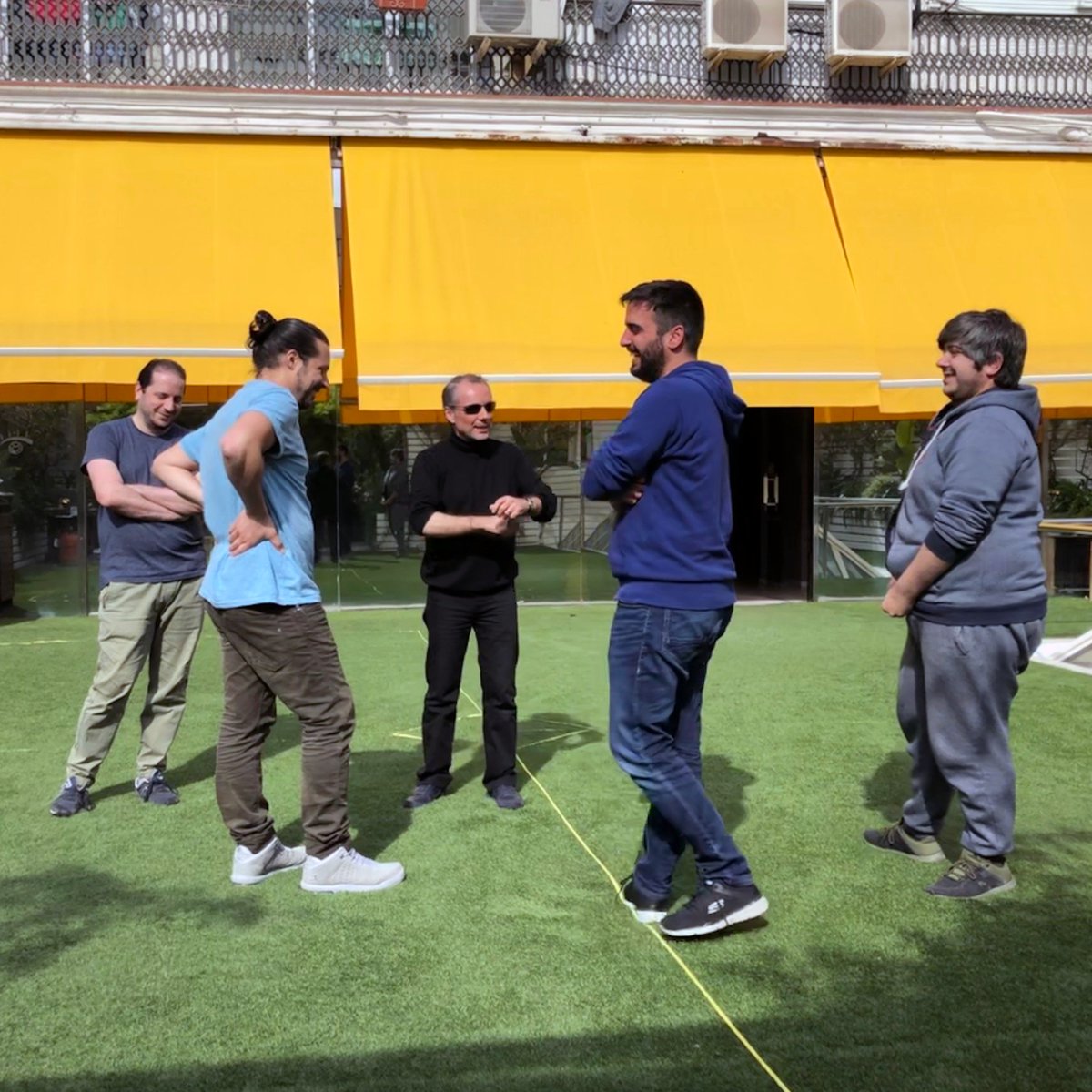 BeeSquareGames's tweet photo. Yesterday, Jordi and Carlos from Grangel Studio came to our office to enjoy delicious food and talk about new, interesting projects in the near future. Stay tuned! 😉 #grangelstudio #indiedev #beesquaregames https://t.co/lFed96Na5W