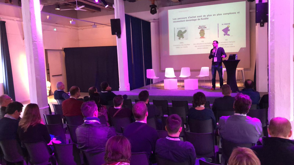 PrestaShop's tweet photo. Conférence très intéressante de @Agence_CapsuleB sur la nouvelle marketplace qui change tout, Google Shopping Action. #PSConnectLyon https://t.co/2xVN0Wsrmc