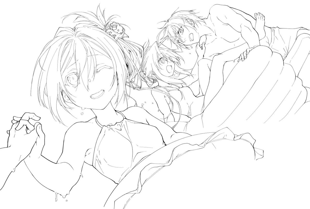 なにかに使う予定の線画です 