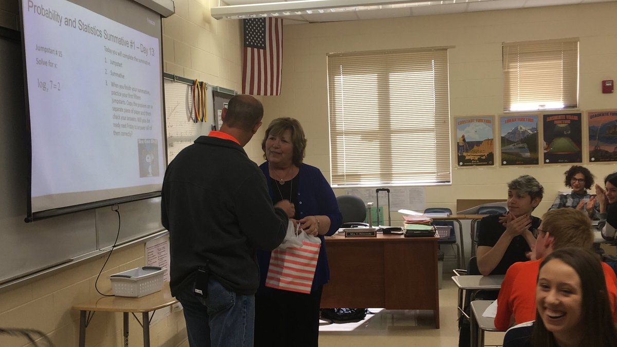 UHSTitans411's tweet photo. Sorry.... Thought I posted our Math TOTY, but I did not. Here’s a belated Congrats to our Math TOTY, Mrs. Helminski!!! #uhstitans https://t.co/Tx3yXoBVAc