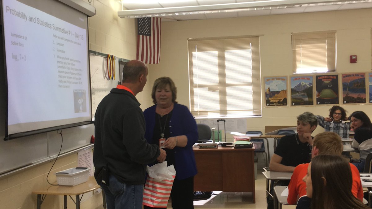 Sorry.... Thought I posted our Math TOTY, but I did not. Here’s a belated Congrats to our Math TOTY, Mrs. Helminski!!! #uhstitans