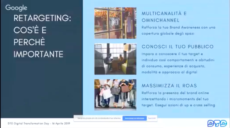 Perché è importante fare #retargeting? Lo spiega <a href="/cristabella/">Cami</a> a #DTDItalia